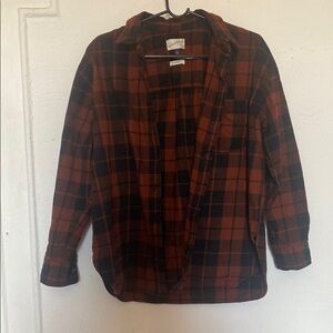 Universal Thread Oversized Red and Black Plaid Shirt